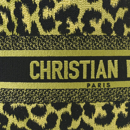Christian Dior Canvas Mizza Embroidered Medium Lady D-Lite Lime Pop 9 of 9