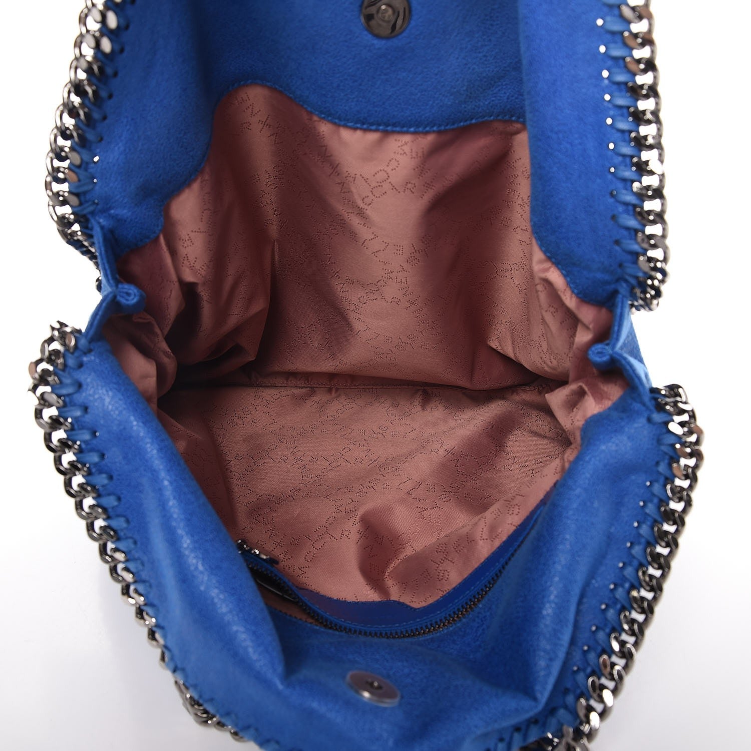 Stella McCartney Shaggy Deer Falabella Fold Over Tote Bright Blue 5 of 7