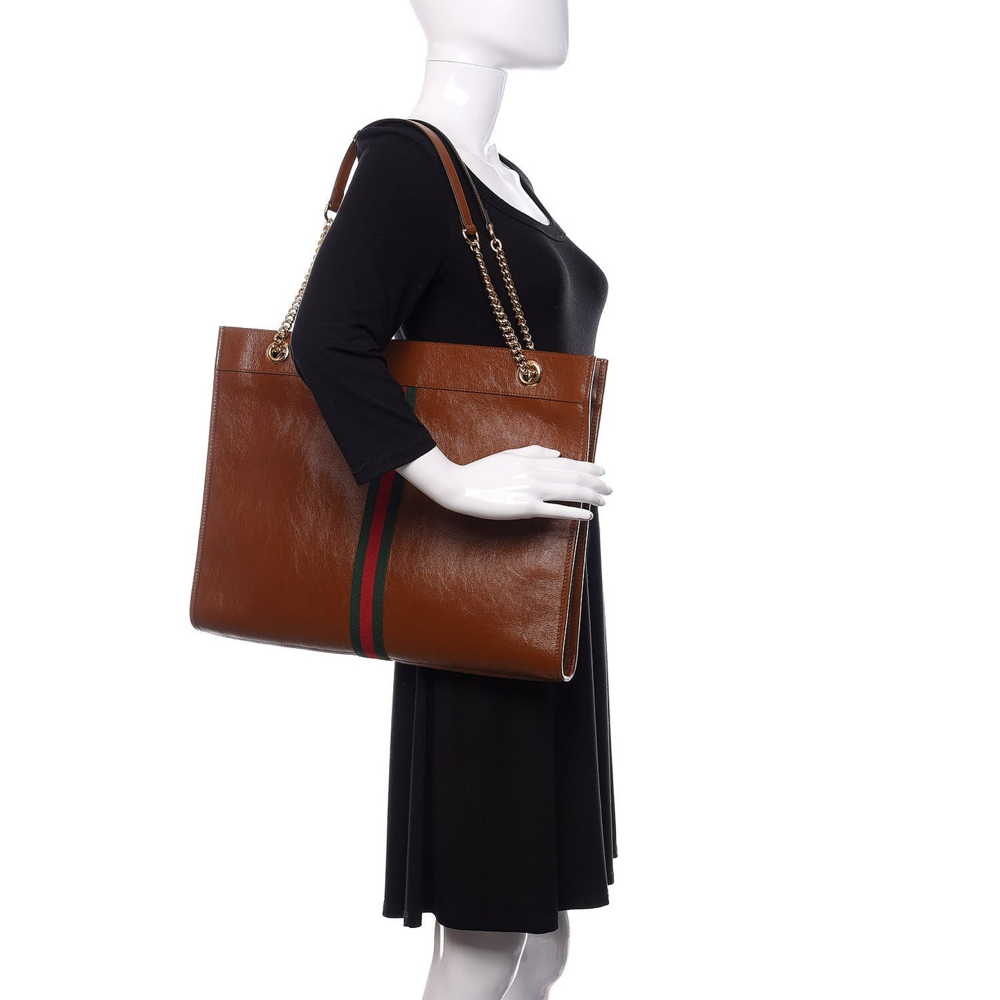 Calfskin Large Rajah Chain Tote Cuir