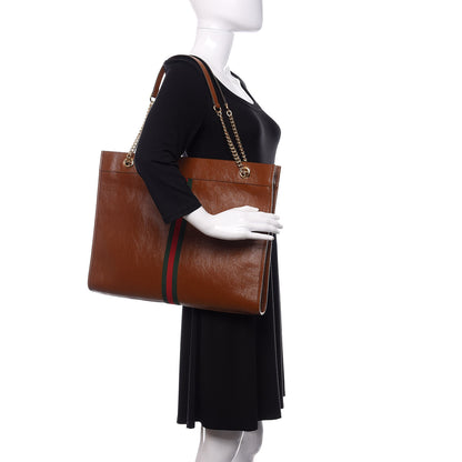 Gucci Calfskin Large Rajah Chain Tote Cuir 2 of 9
