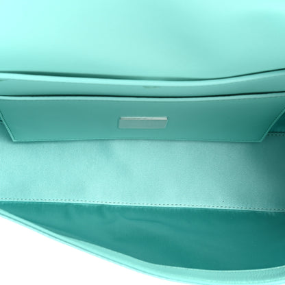 Fendi X TIFFANY Satin Nappa Silver Baguette Blue Tiffany Silver 5 of 11