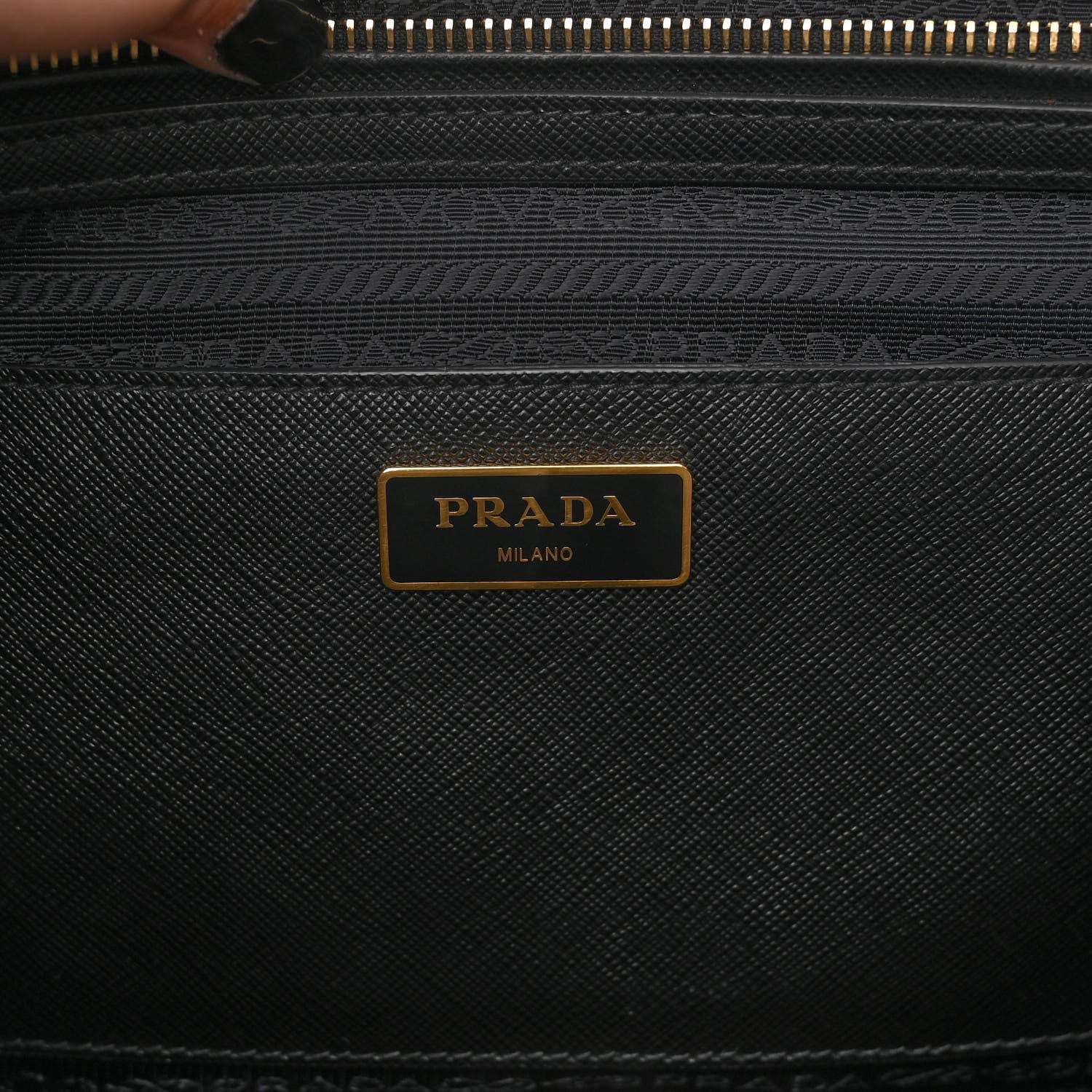 Prada Saffiano Medium Galleria Double Zip Tote Black 6 of 10