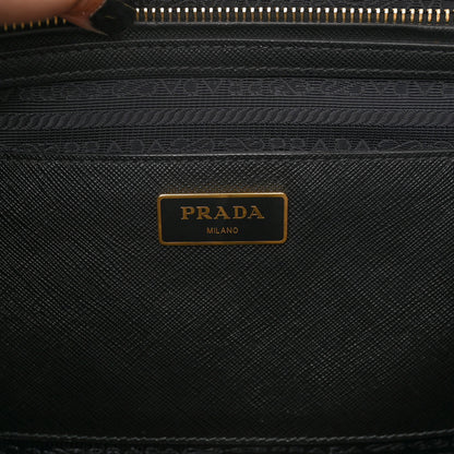 Prada Saffiano Medium Galleria Double Zip Tote Black 6 of 10