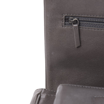 Chanel Calfskin Diamond Stitched Flap Grey 10 of 11