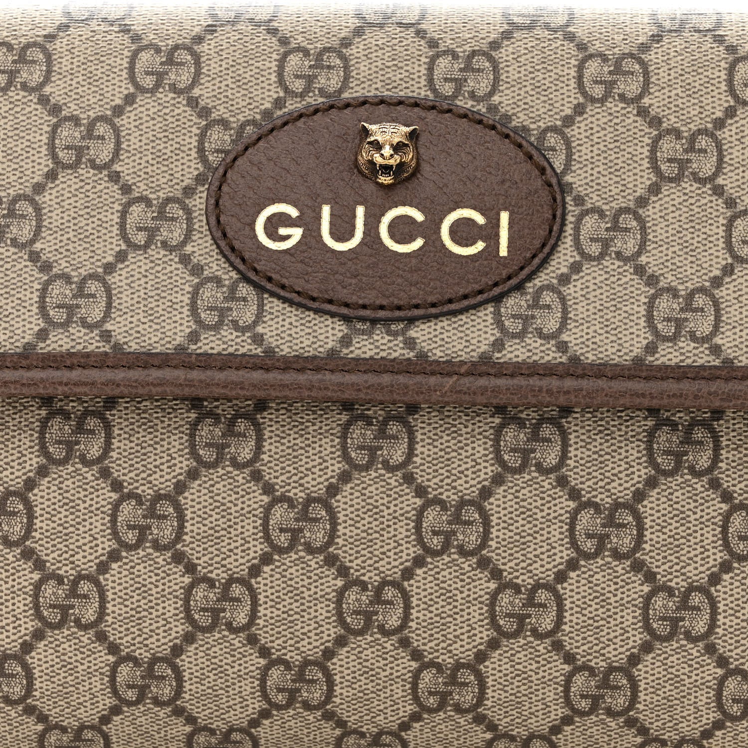 Gucci GG Supreme Monogram Neo Vintage Web Belt Bag Brown 8 of 10