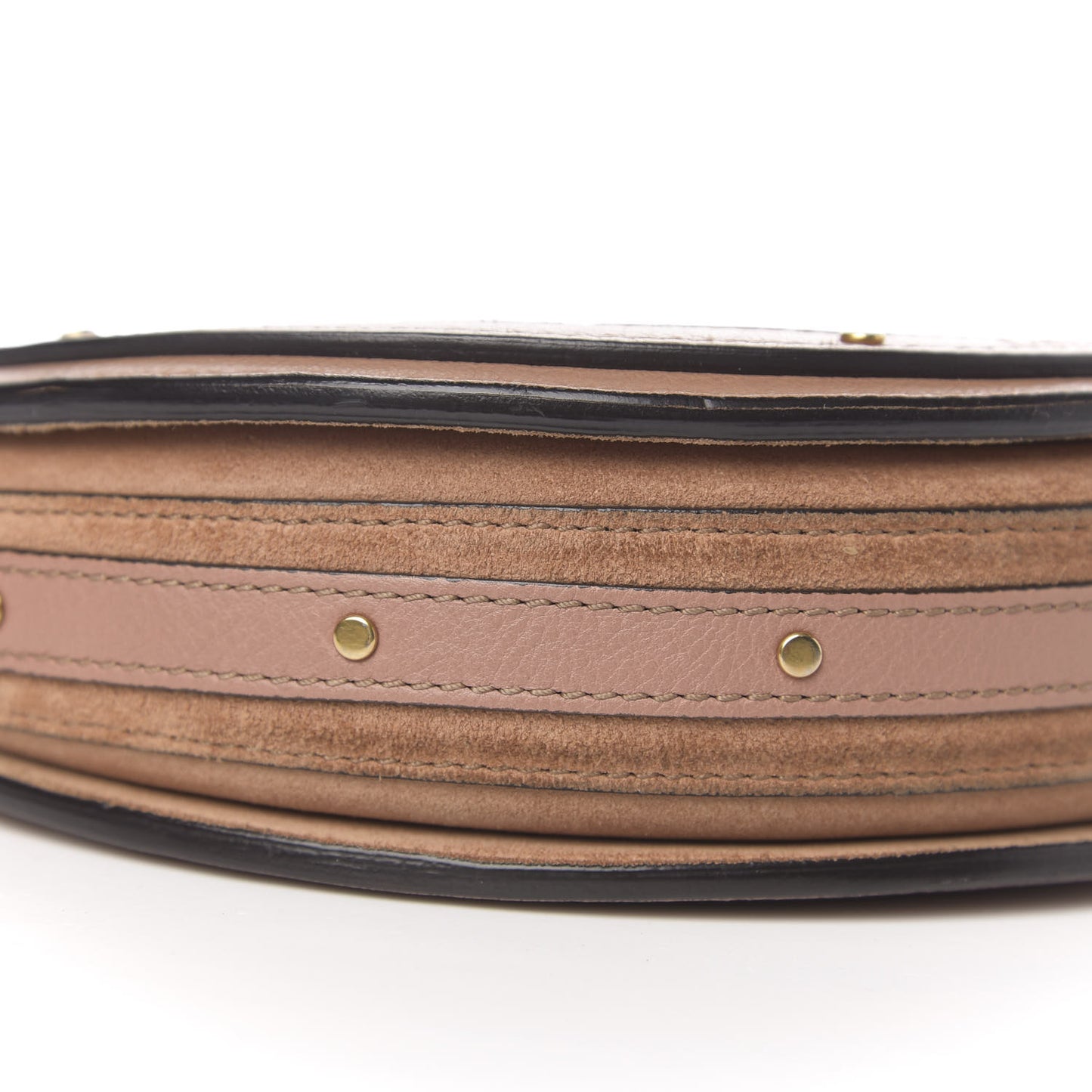 Calfskin Suede Small Pixie Bag Nougat