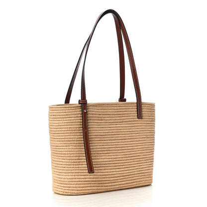 Loewe Raffia Small Square Basket Tote Bag Natural Tan 3 of 16