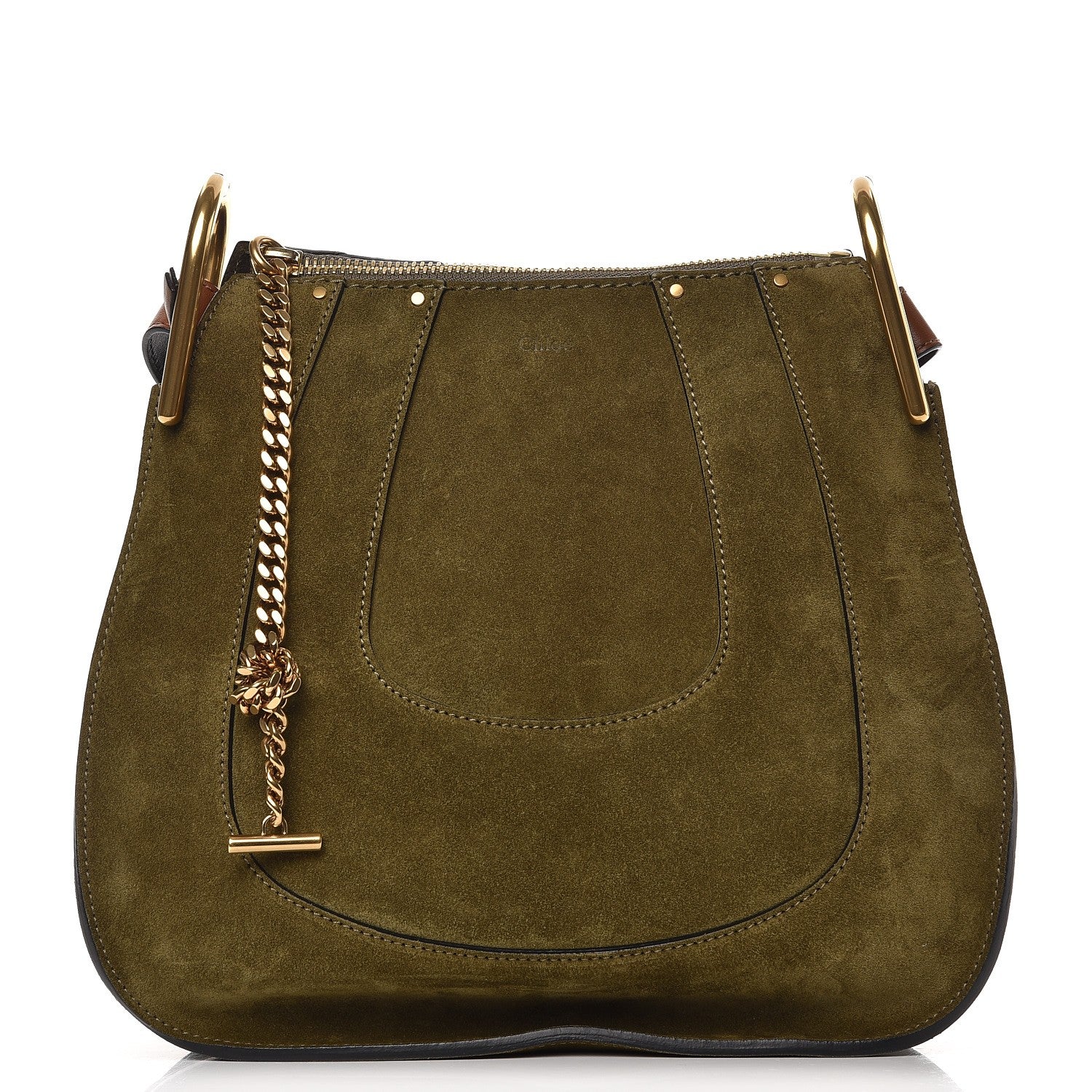 Chloe Calfskin Suede Small Hayley Hobo Eucalyptus 1 of 6