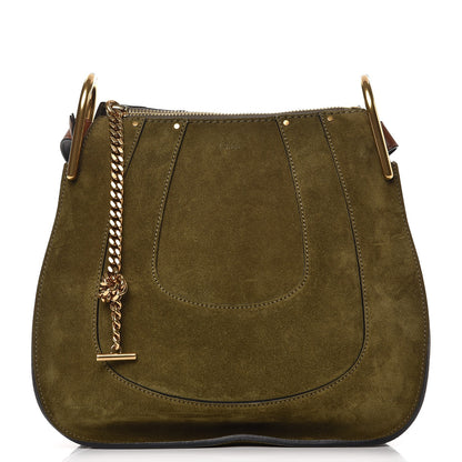 Chloe Calfskin Suede Small Hayley Hobo Eucalyptus 1 of 6