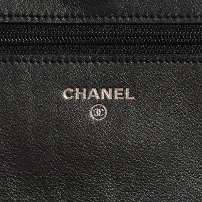 Chanel Aged Calfskin Reissue Wallet On Chain WOC Black 6 of 8