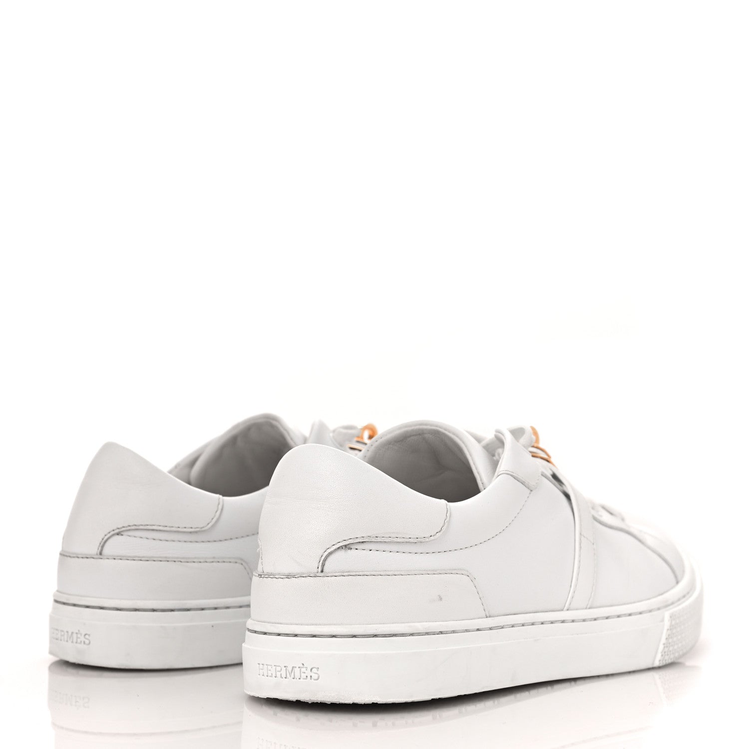 Hermes Calfskin Day Sneakers 38 White 4 of 8