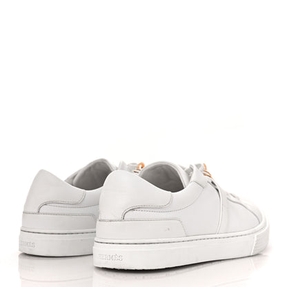 Hermes Calfskin Day Sneakers 38 White 4 of 8
