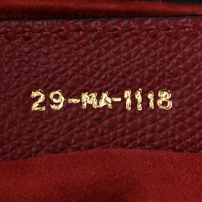 Christian Dior Grained Calfskin Saddle Bag Red 7 of 10
