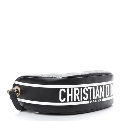 Christian Dior Lambskin Cannage Medium Dior Vibe Hobo Bag Black 4 of 8