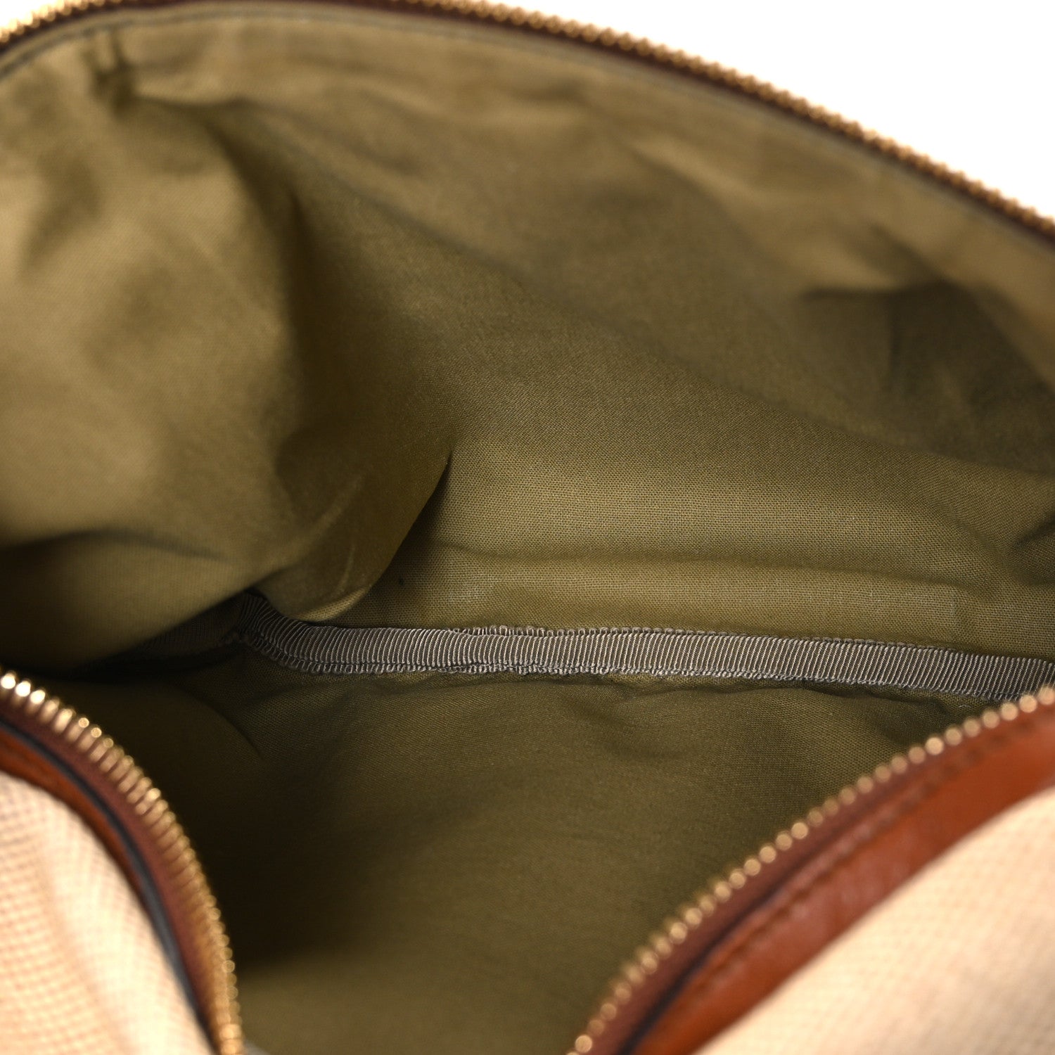 Gucci Vintage Canvas Web Belt Bag Sand Cuir 5 of 10