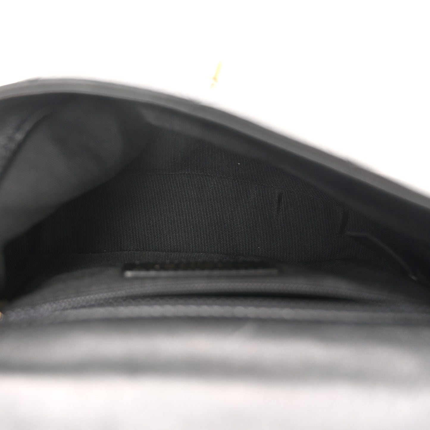 Calfskin Quilted Carry With Chic Flap Waist Bag With Chain Black