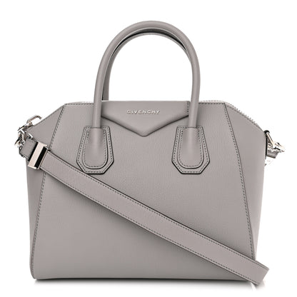 Givenchy Sugar Goatskin Mini Antigona Pearl Grey 1 of 10