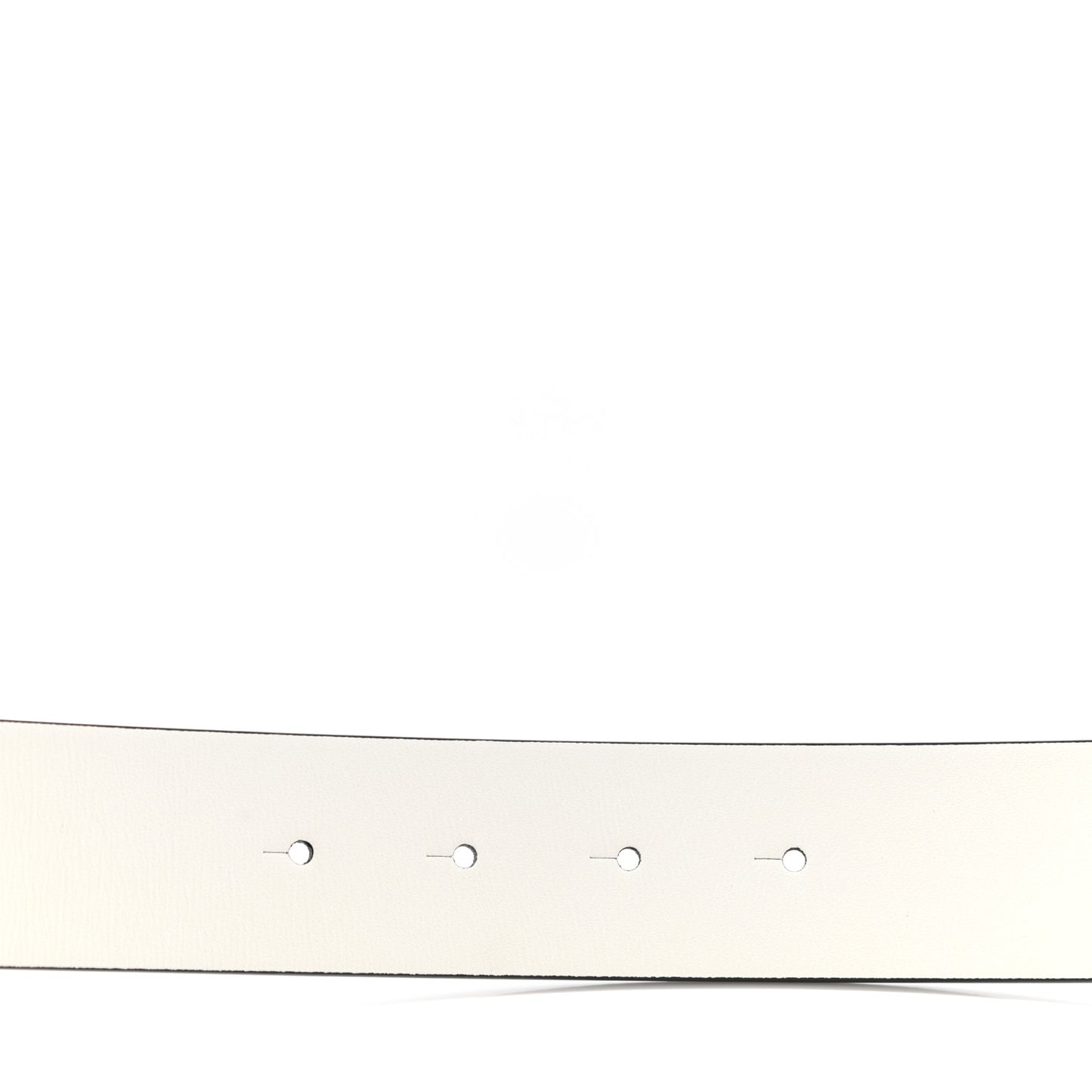 Calfskin CC Reversible Belt 110 White Black