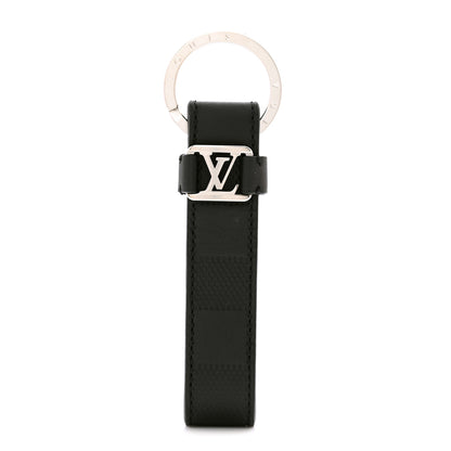 Louis Vuitton Damier Infini LV Dragonne Key Holder Onyx 1 of 6