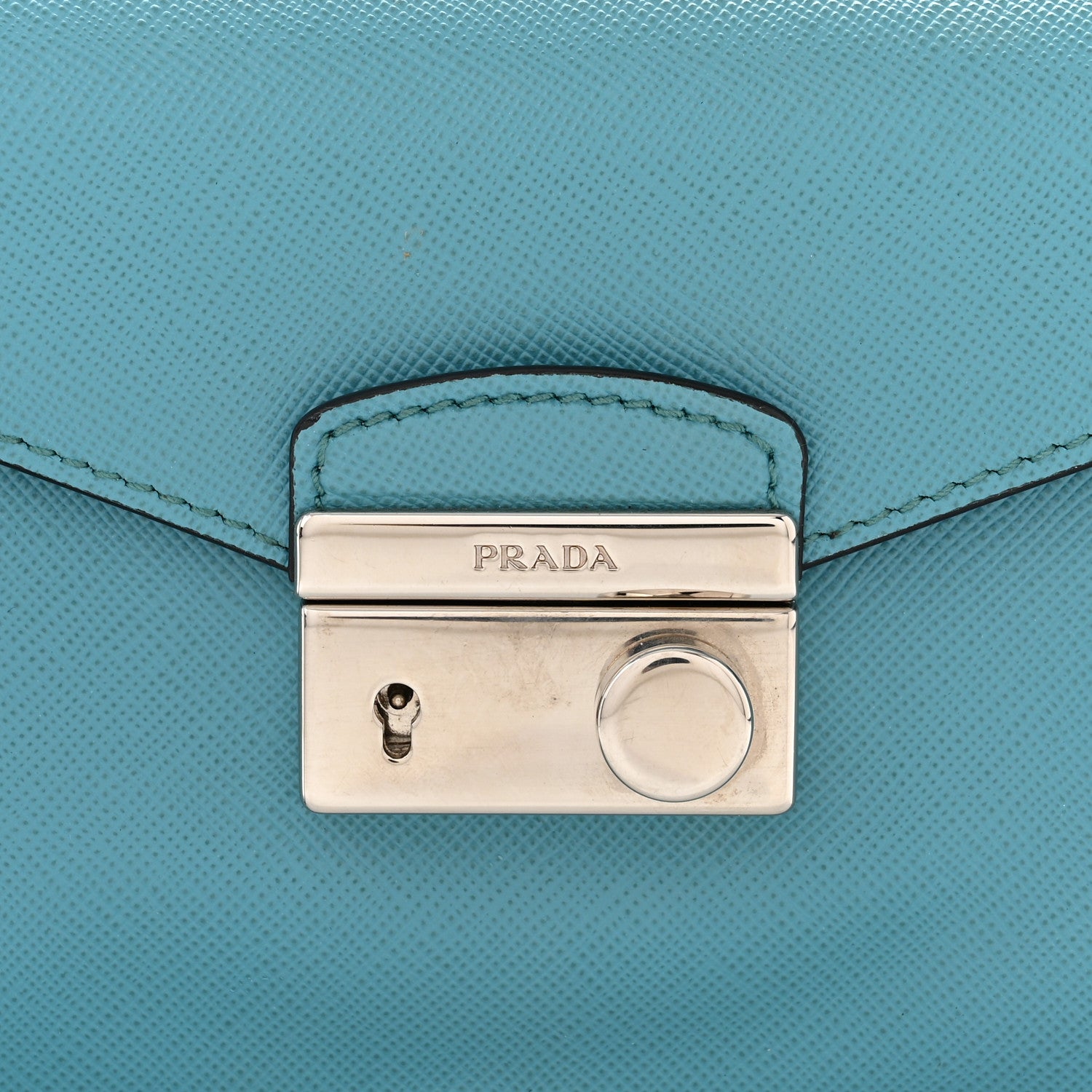 Prada Saffiano Sound Crossbody Bag Turchese 8 of 11