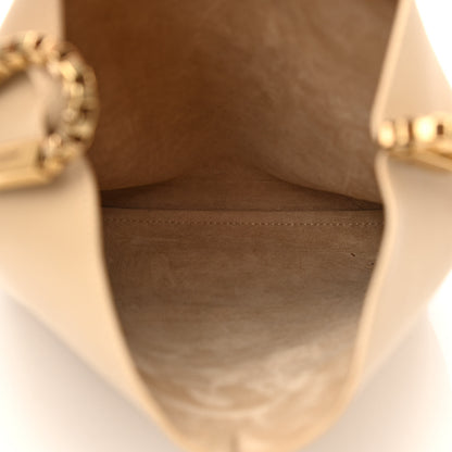 Saint Laurent SAINT LAUREN Smooth Calfskin Small Suzanne Hobo Ivory Natural 10 of 25