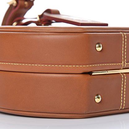 Louis Vuitton Calfskin Catogram Petite Boite Chapeau Tan 7 of 11