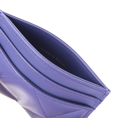 Chanel Shiny Goatskin Quilted 19 Card Holder Purple 8 of 9