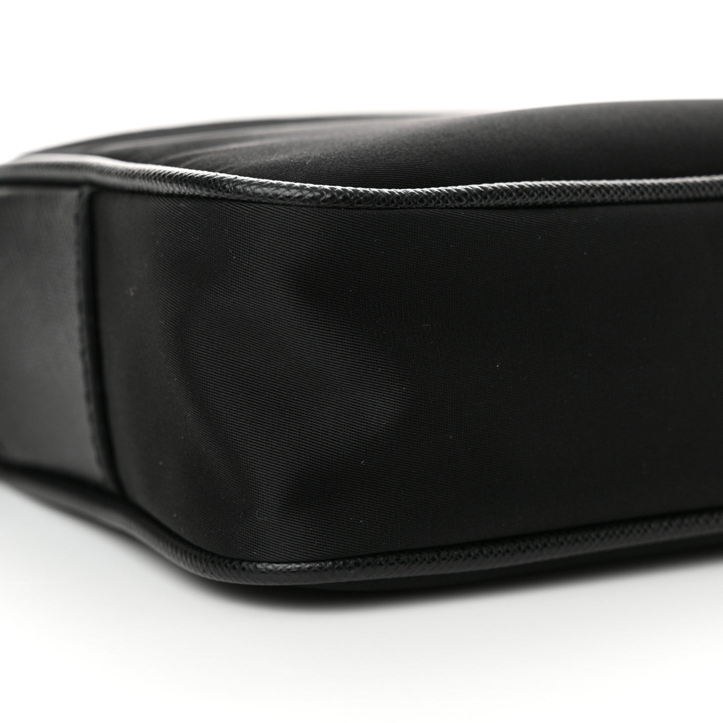 Tessuto Nylon Saffiano Logo Camera Bag Black