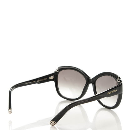 Louis Vuitton Acetate Hortensia Sunglasses Z0485W Black Glitter 5 of 6