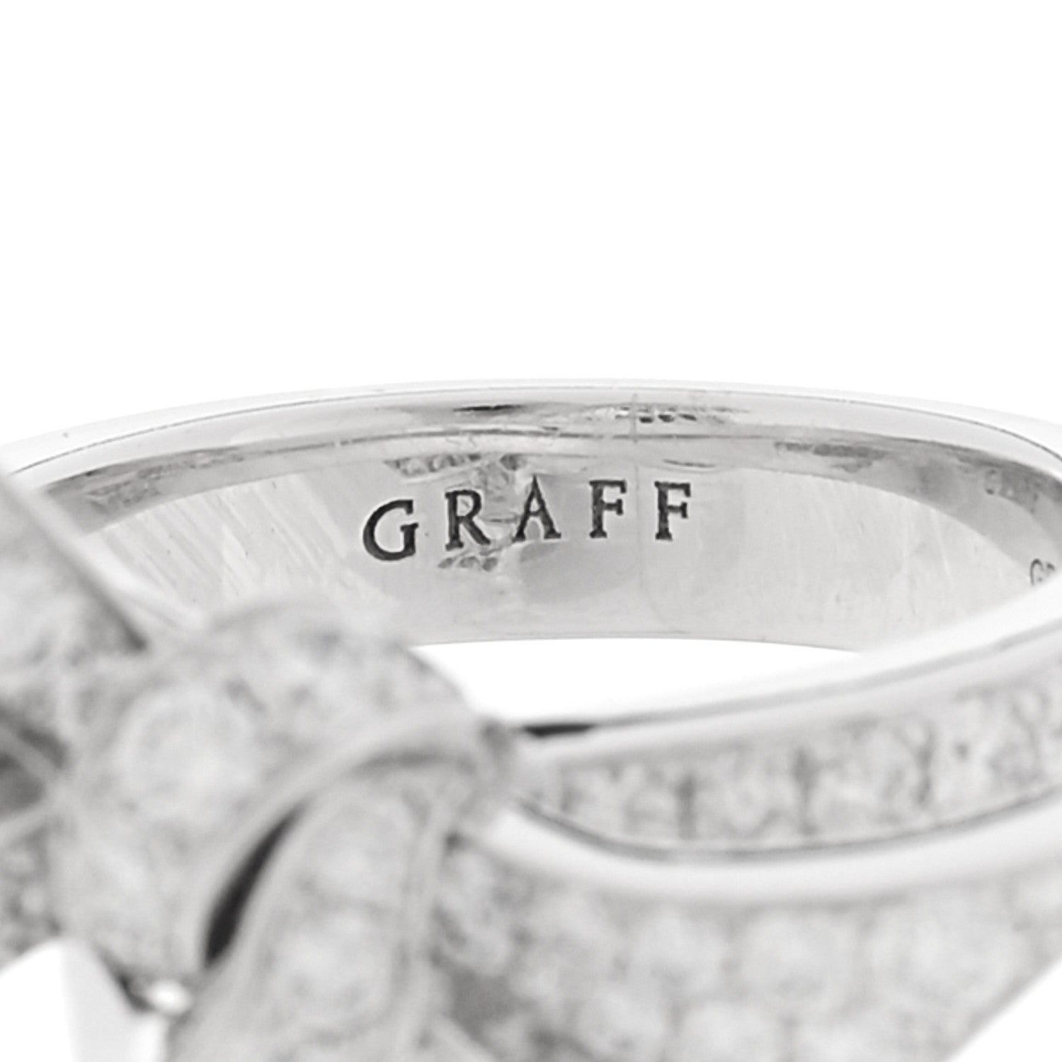 Graff 18K White Gold Diamond Tilda’s Bow Ring 47 4.25 4 of 5