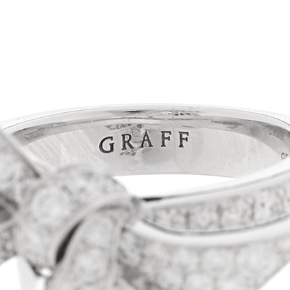 Graff 18K White Gold Diamond Tilda’s Bow Ring 47 4.25 4 of 5