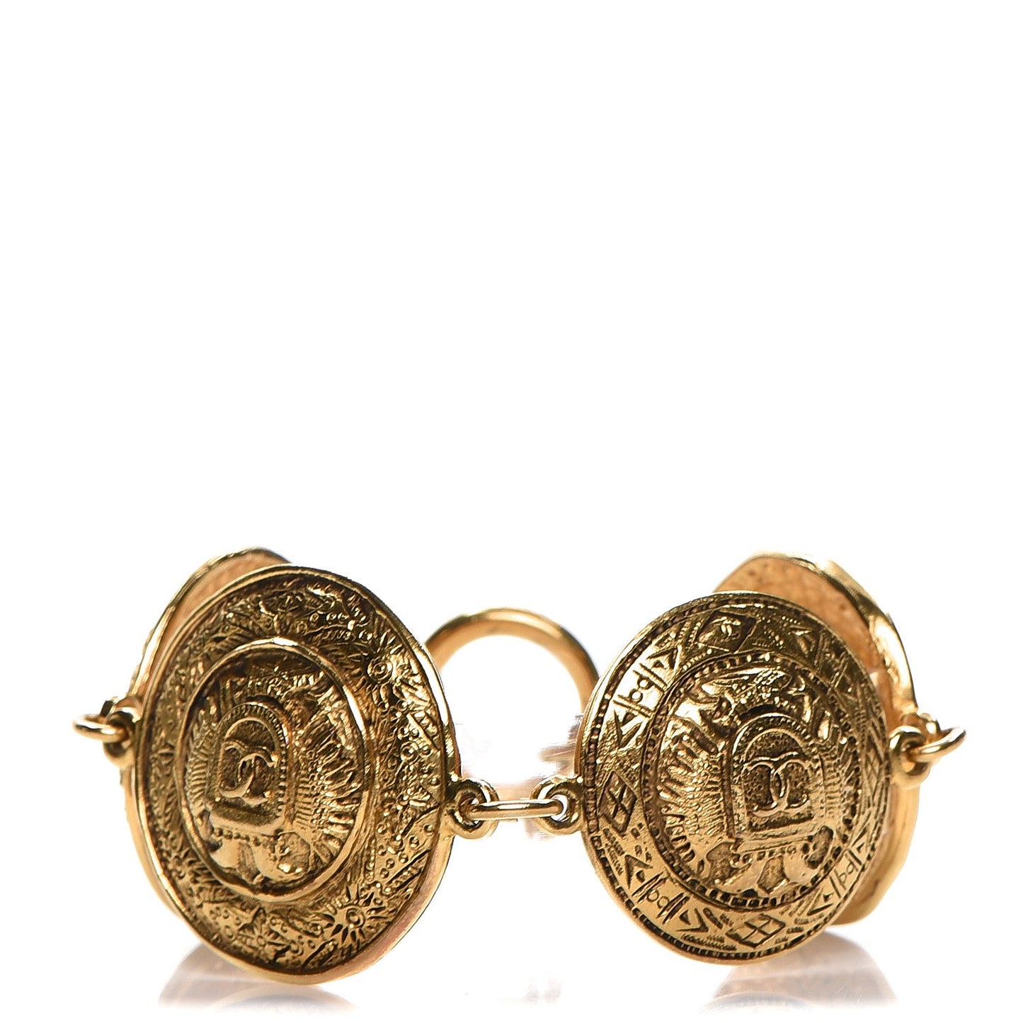 CC Medallion Bracelet Gold