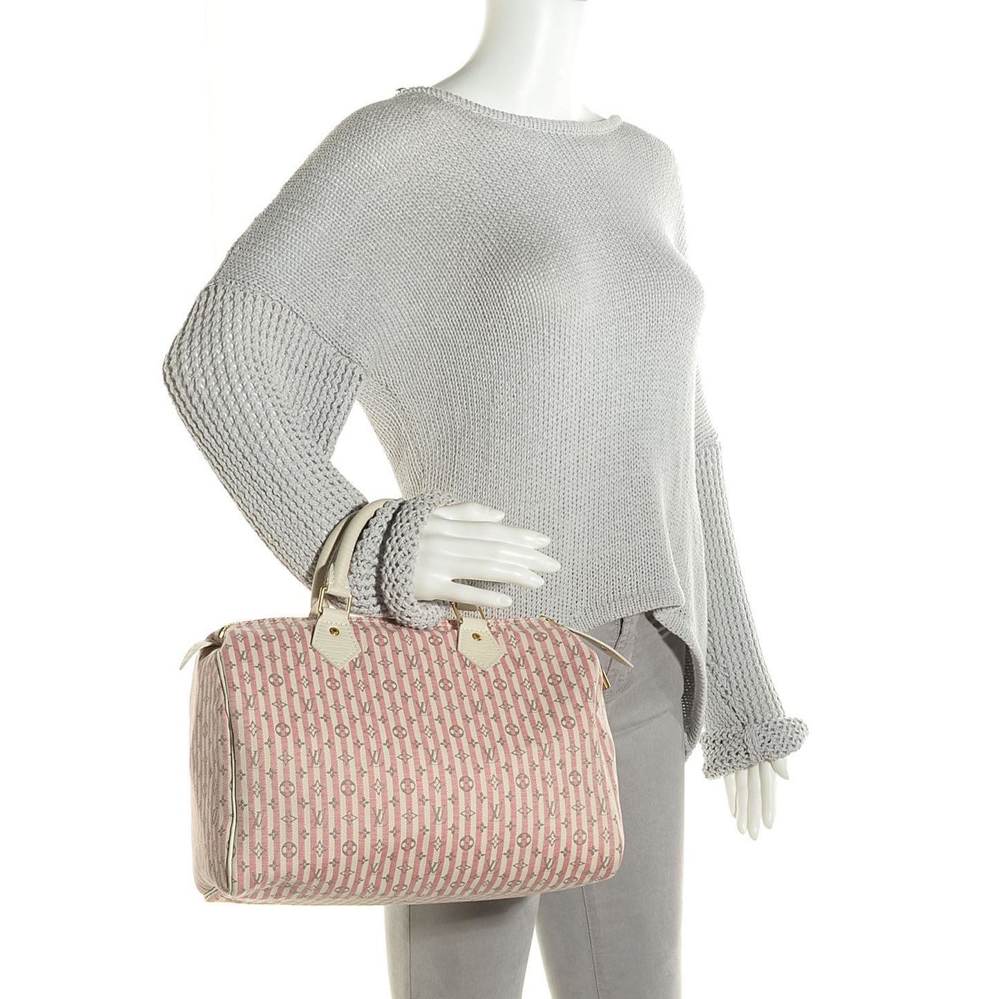 Mini Lin Croisette Speedy 30 Rouge