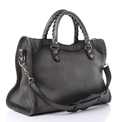 Balenciaga Grained Calfskin Classic Gold Hardware City Ombre Grey Gradient 3 of 11