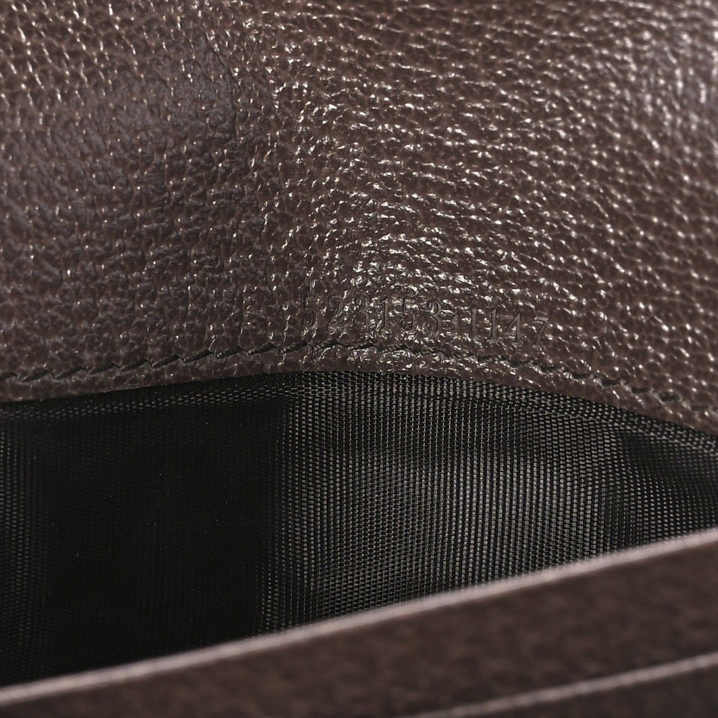 GG Supreme Monogram Web Ophidia Continental Wallet Brown