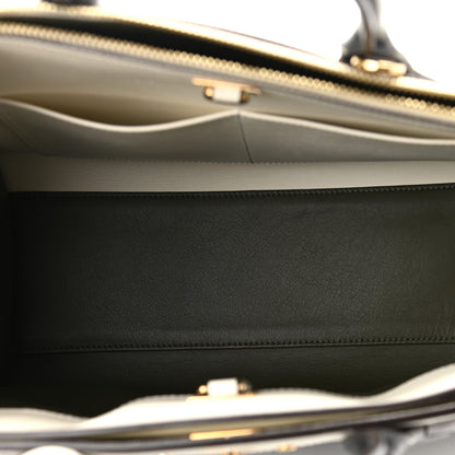 Louis Vuitton Taurillon City Steamer MM Kaki Creme Black 5 of 15