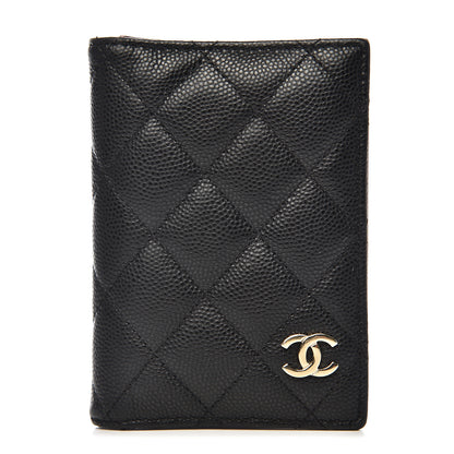 Chanel Caviar Quilted Card Holder Wallet Black 1 of 8
