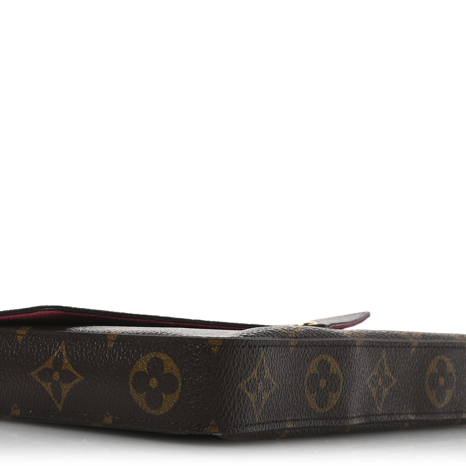 Louis Vuitton Monogram Pochette Felicie Chain Wallet Fuchsia 5 of 14