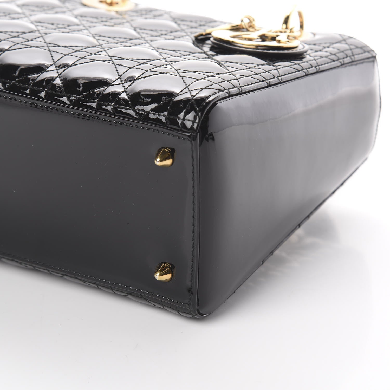 Christian Dior Patent Cannage Medium Lady Dior Black 6 of 6