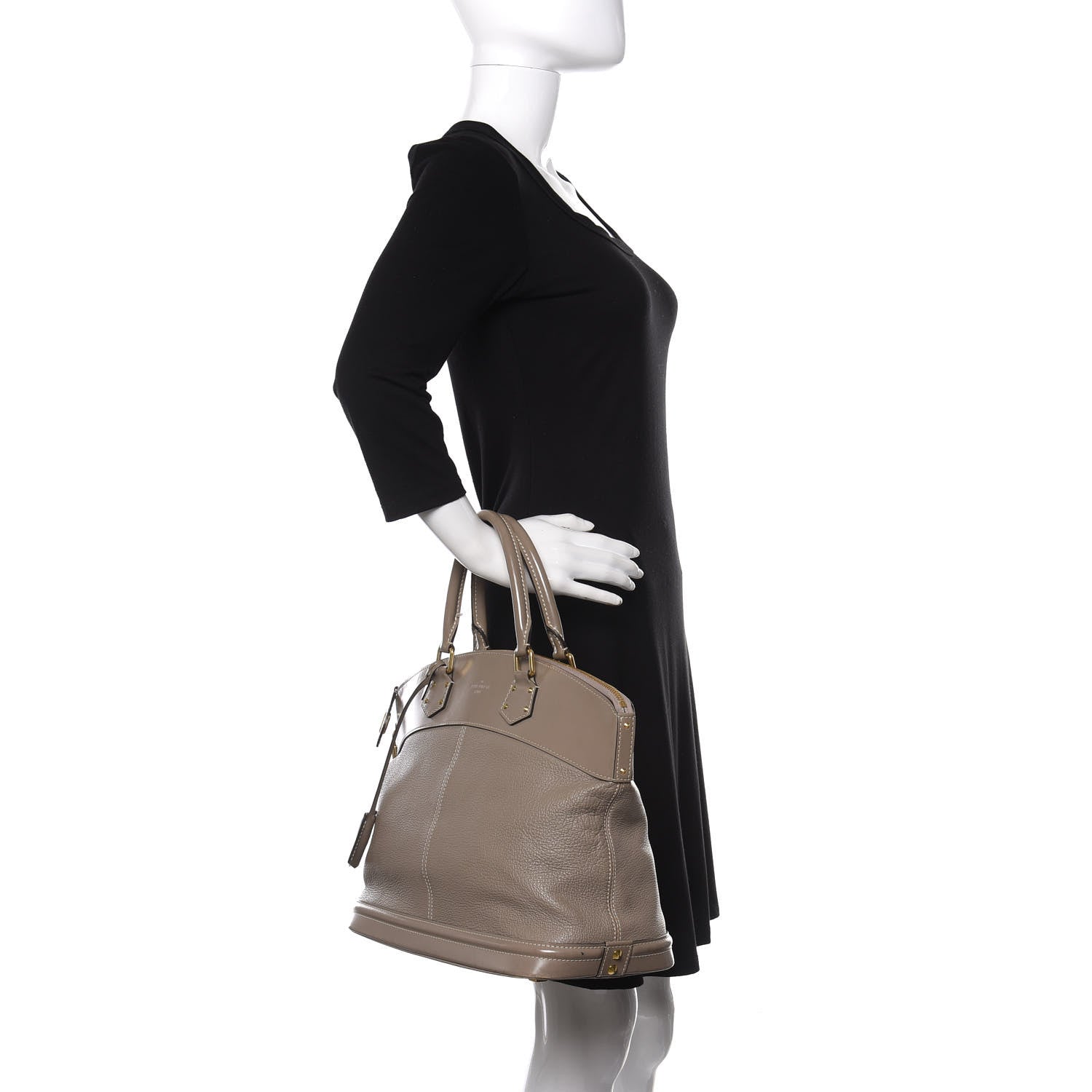 Louis Vuitton Suhali Lockit MM Greige 3 of 21