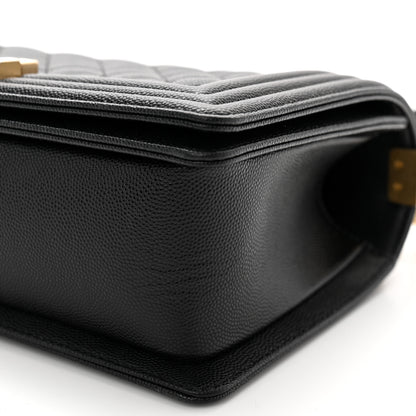 Chanel Caviar Quilted Medium Boy Flap Black 10 of 12