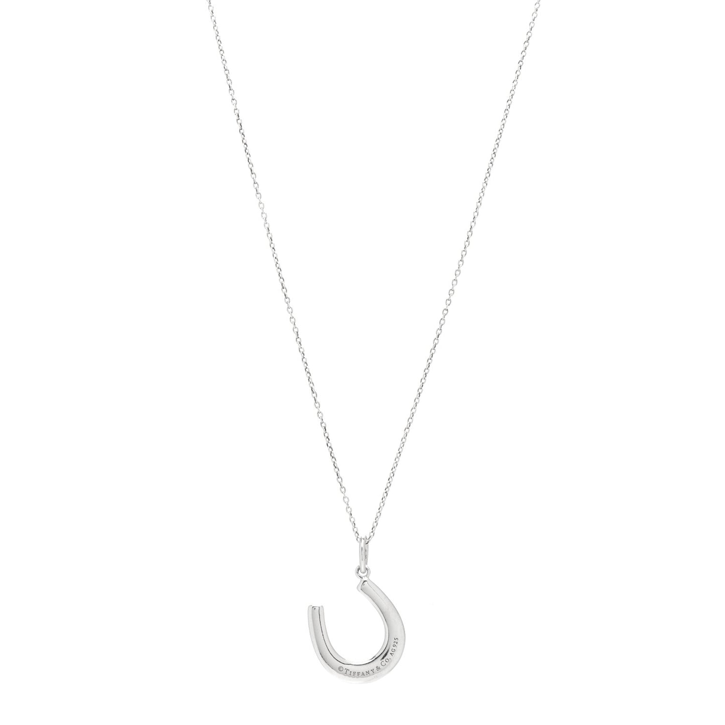 Sterling Silver Horseshoe Pendant Necklace
