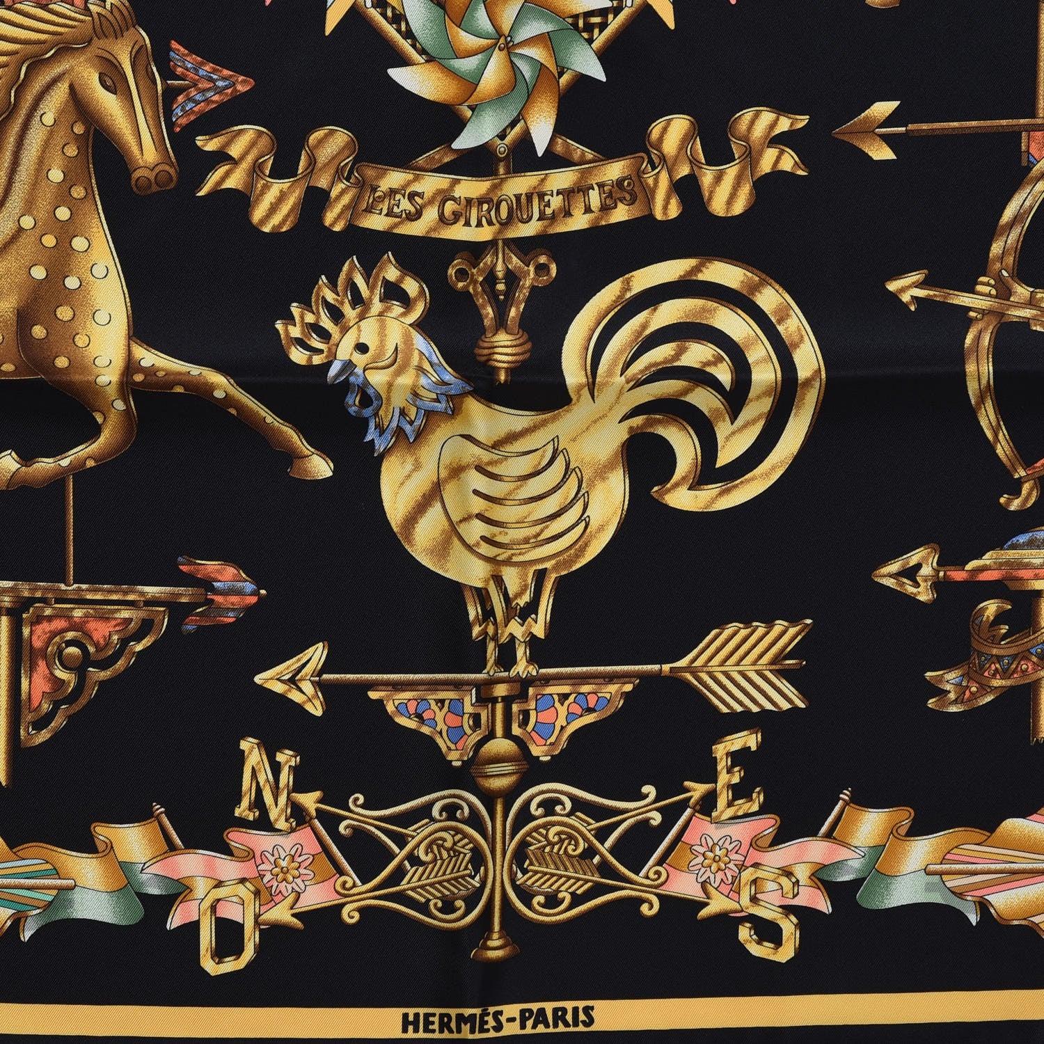 Hermes Silk Les Girouettes Scarf 90 7 of 10