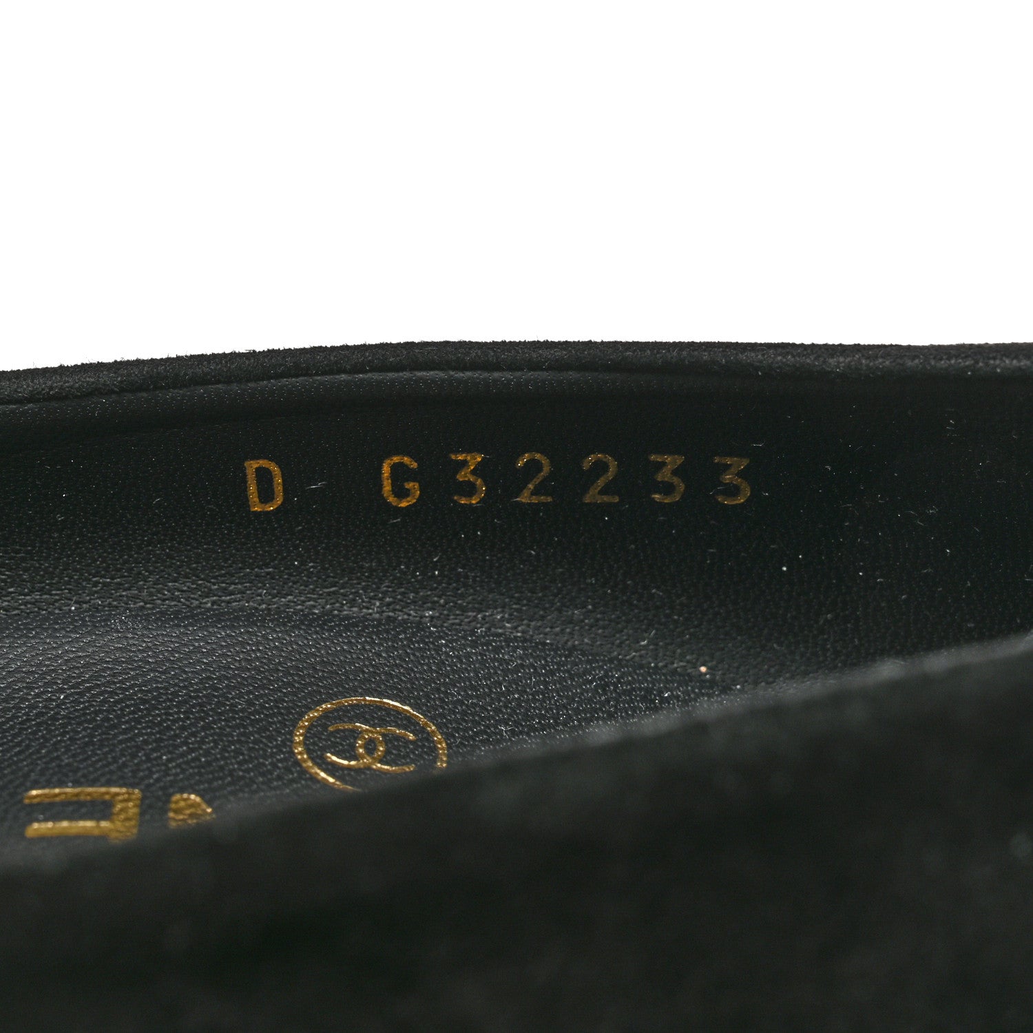 Chanel Suede Calfskin Satin Cap Toe CC Pumps 37 Black 6 of 9