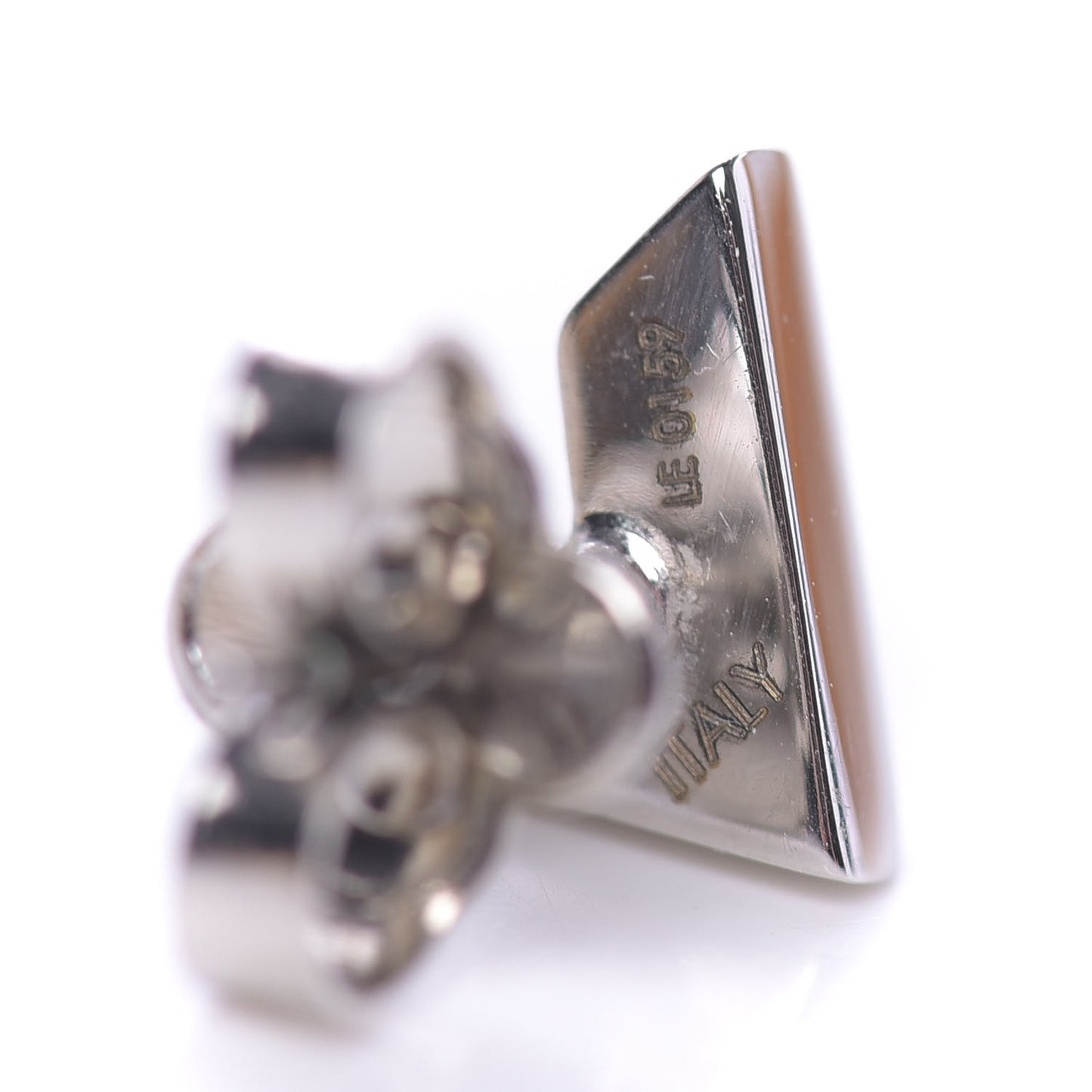 Essential V Stud Earrings Silver