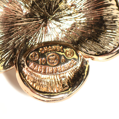 Chanel Enamel CC Camellia Necklace Gold 3 of 4