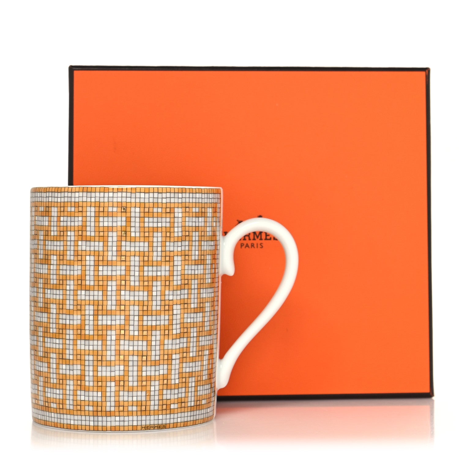 Hermes Porcelain Mosaique au 24 Mug Gold 7 of 7