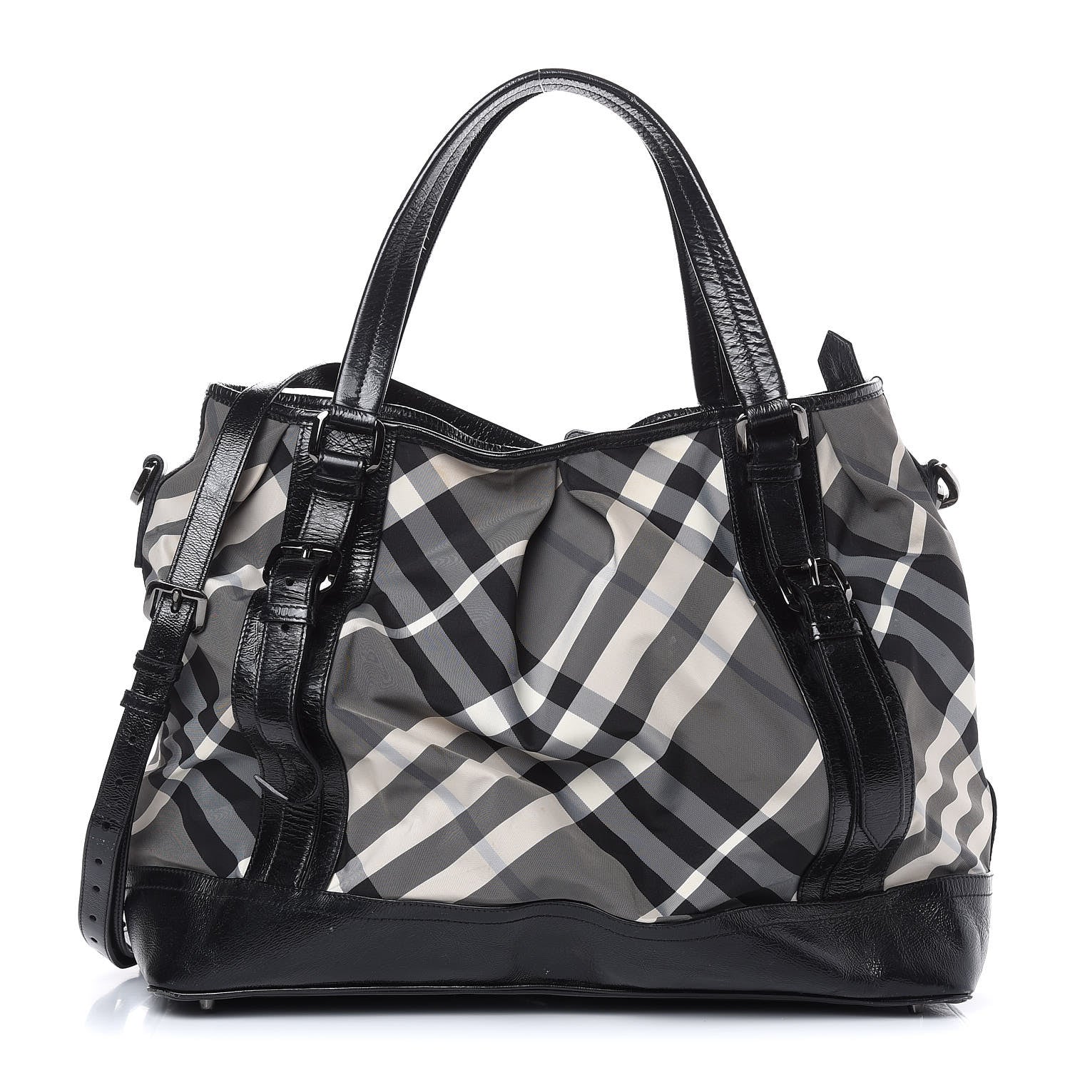 Burberry Nylon Beat Check Lowry Black 1 of 25