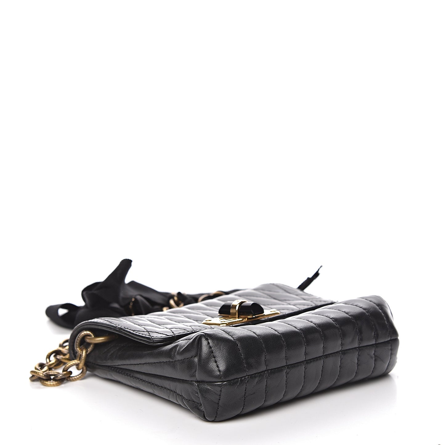 Lambskin Quilted Mini Happy Pop Crossbody Black