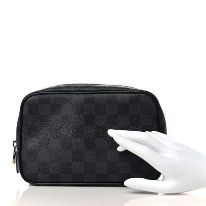 Louis Vuitton Damier Graphite Toilet Pouch PM 2 of 9